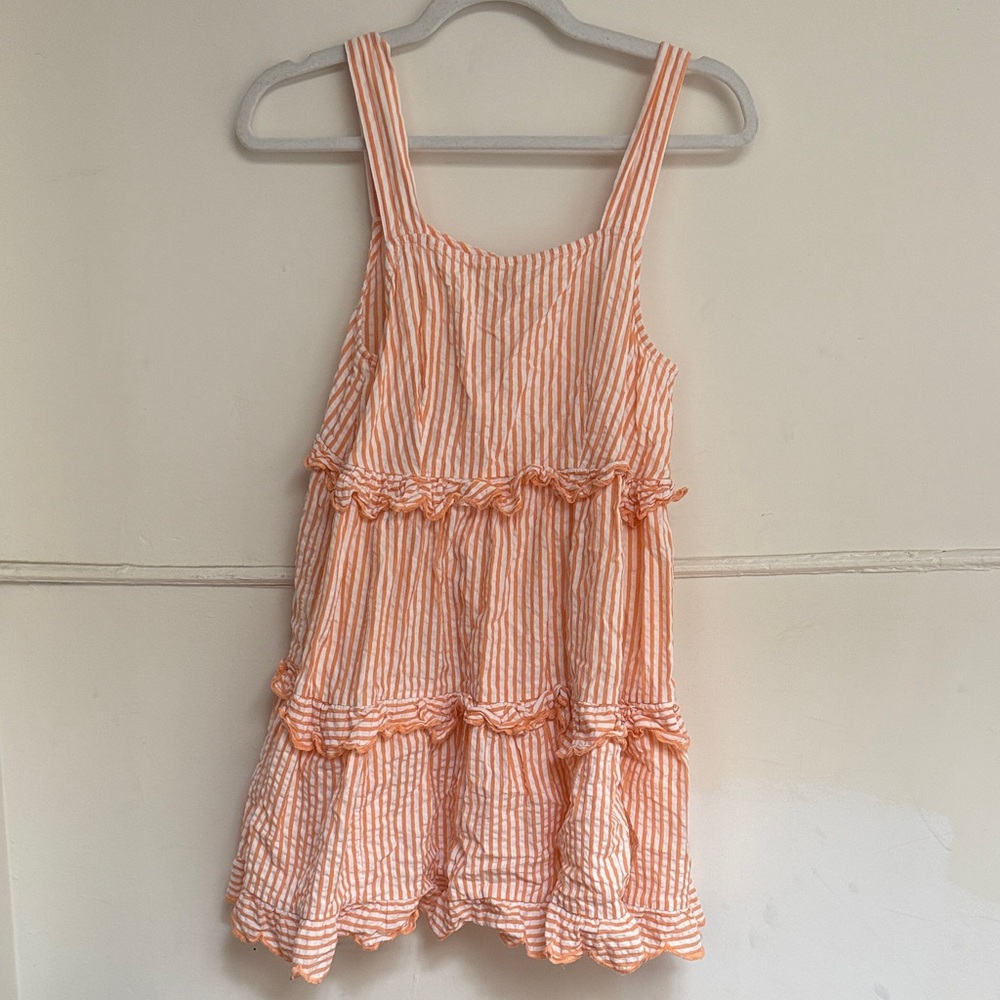 ASOS Orange Striped Mini Dress